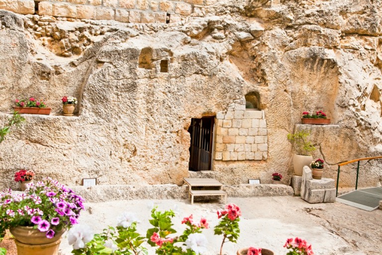 Jardin du Tombeau à Jérusalem, mort de Jésus