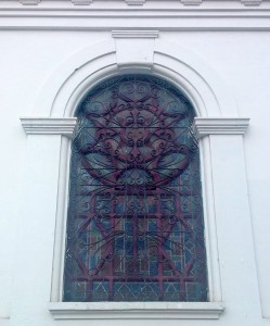 vitrail église catholique Quito