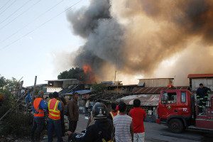 incendie à Bacolod City, Philippines