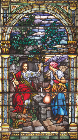 vitraux représentant Jésus: vitrail de l'exposition à BYU