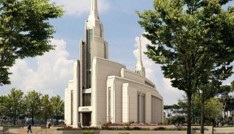 temple de Rome, le rendu dessin avant construction
